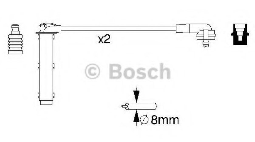 Set cablaj aprindere FORD GALAXY (WGR) (1995 - 2006) BOSCH 0 986 356 833 piesa NOUA