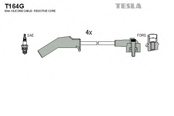 Set cablaj aprindere FORD KA (RB) (1996 - 2008) TESLA T164G piesa NOUA