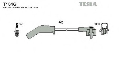 Set cablaj aprindere FORD KA (RB) (1996 - 2008) TESLA T164G piesa NOUA