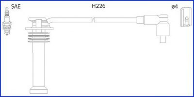Set cablaj aprindere FORD MONDEO II (BAP) (1996 - 2000) HITACHI 134672 piesa NOUA