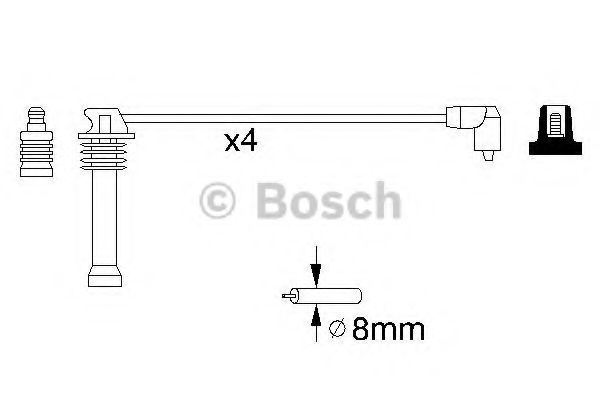 Set cablaj aprindere FORD TOURNEO CONNECT (2002 - 2016) BOSCH 0 986 357 141 piesa NOUA