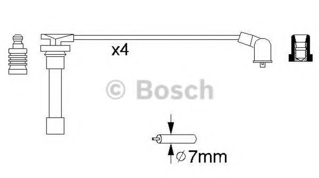 Set cablaj aprindere HONDA ACCORD VI (CG, CK) (1997 - 2003) BOSCH 0 986 356 793 piesa NOUA