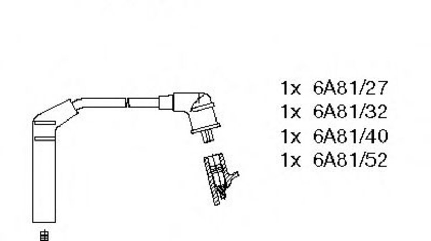 Set cablaj aprindere HYUNDAI ACCENT II limuzina (LC) (1999 - 2006) BREMI 600/481 piesa NOUA