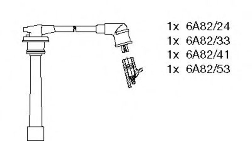 Set cablaj aprindere HYUNDAI ELANTRA (XD) (2000 - 2006) BREMI 600/497 piesa NOUA