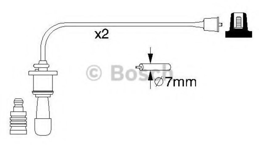 Set cablaj aprindere HYUNDAI SANTA FE I (SM) (2000 - 2006) BOSCH 0 986 356 991 piesa NOUA