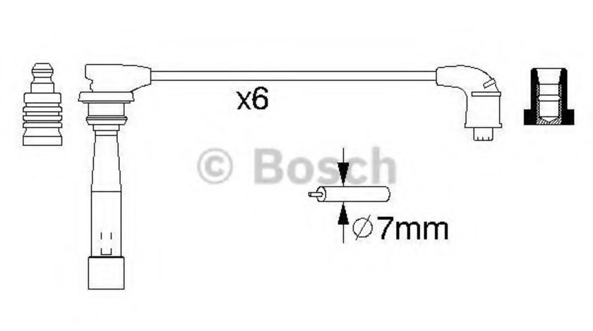 Set cablaj aprindere HYUNDAI SONATA IV (EF) (1998 - 2005) BOSCH 0 986 356 992 piesa NOUA