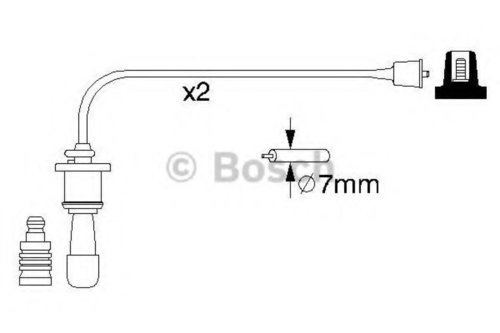 Set cablaj aprindere HYUNDAI SONATA IV (EF) (1998 - 2005) BOSCH 0 986 356 991 piesa NOUA