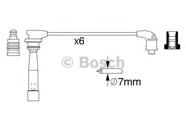 Set cablaj aprindere HYUNDAI TRAJET (FO) (2000 - 2008) BOSCH 0 986 356 992 piesa NOUA