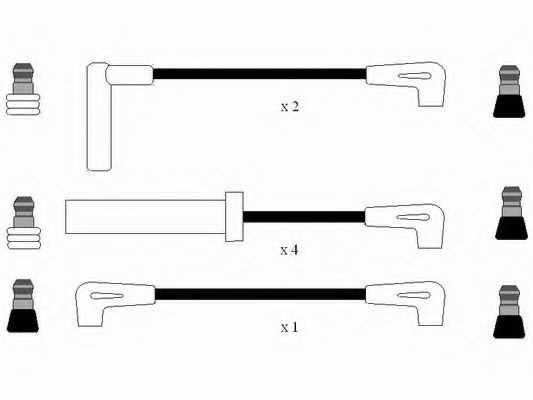 Set cablaj aprindere JEEP GRAND CHEROKEE I (ZJ) (1991 - 1999) NGK 8284 piesa NOUA