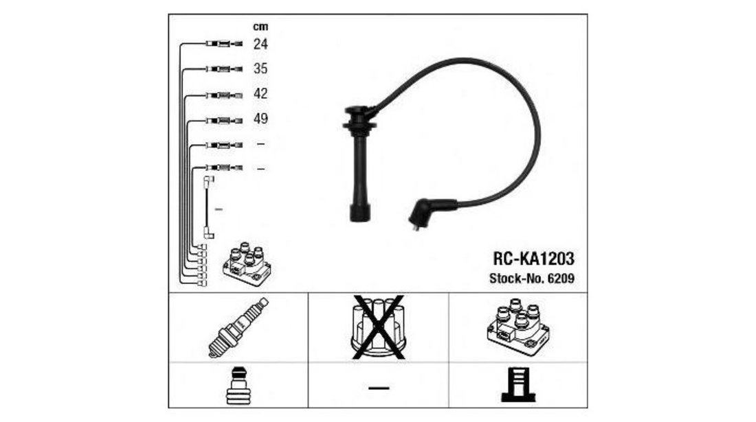 Set cablaj aprindere Kia RIO limuzina (DC_) 2000-2005 #2 0300891641