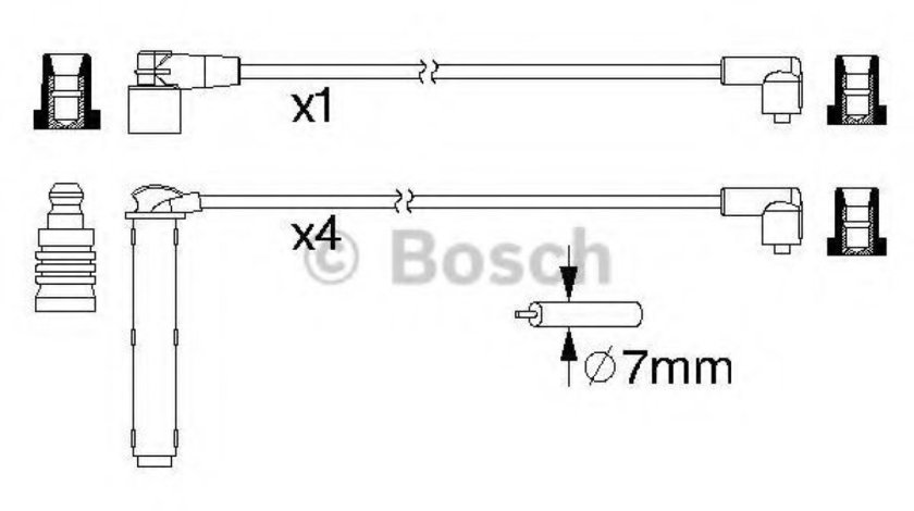 Set cablaj aprindere LAND ROVER FREELANDER (LN) (1998 - 2006) BOSCH 0 986 357 223 piesa NOUA