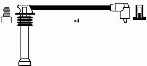 Set cablaj aprindere MAZDA TRIBUTE (EP) (2000 - 2008) NGK 8542 piesa NOUA