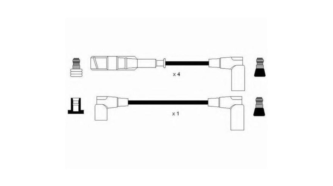 Set cablaj aprindere Mercedes 190 (W201) 1982-1993 #2 0356912874