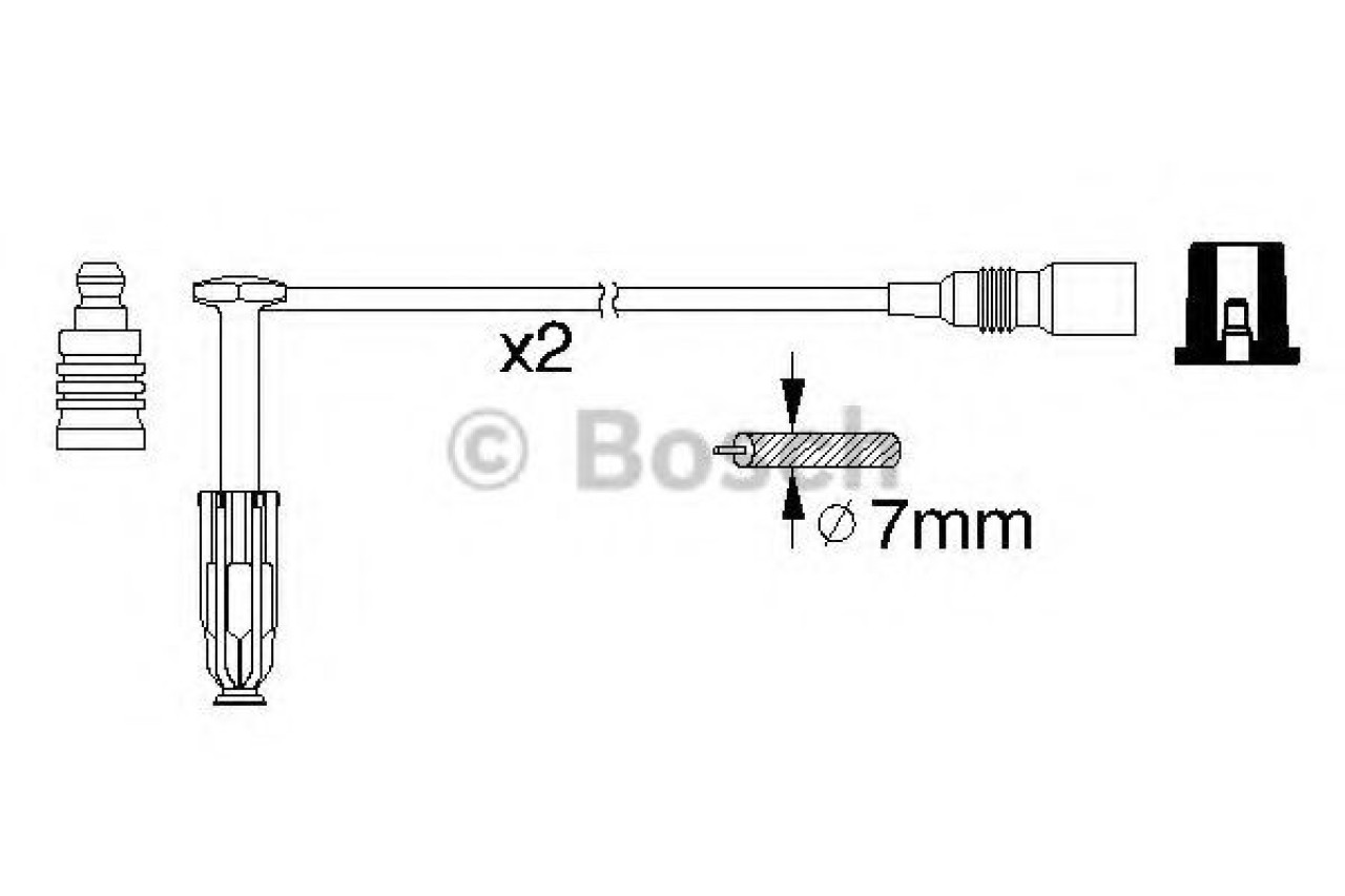 Set cablaj aprindere MERCEDES C-CLASS Combi (S202) (1996 - 2001) BOSCH 0 986 356 311 piesa NOUA