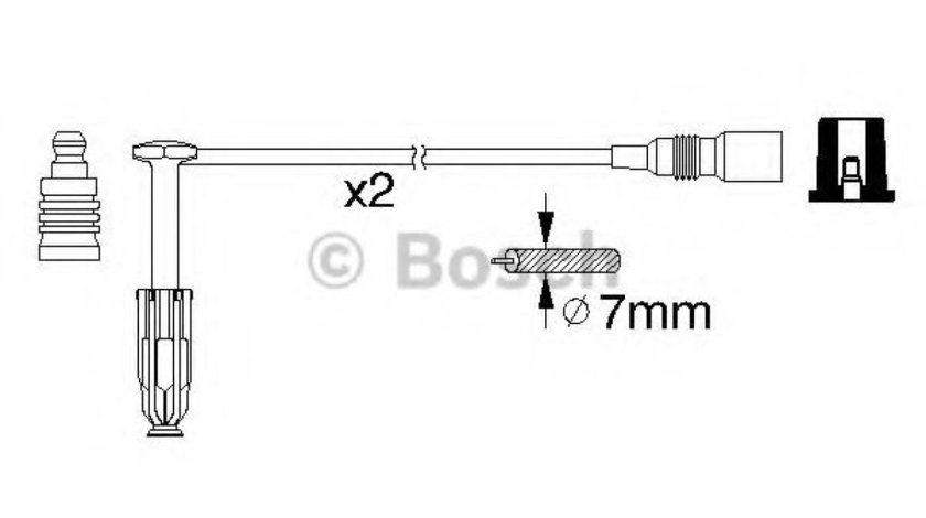 Set cablaj aprindere MERCEDES C-CLASS Combi (S202) (1996 - 2001) BOSCH 0 986 356 311 piesa NOUA