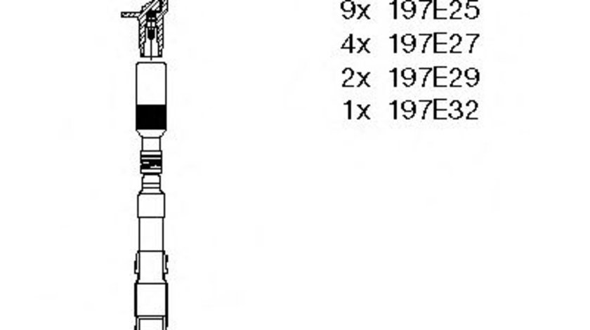 Set cablaj aprindere MERCEDES C-CLASS Combi (S202) (1996 - 2001) BREMI 9A33 piesa NOUA
