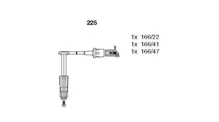 Set cablaj aprindere Mercedes C-CLASS (W202) 1993-2000 #2 0300890641