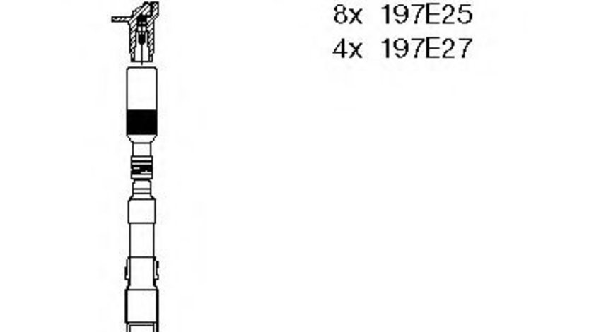 Set cablaj aprindere MERCEDES C-CLASS (W202) (1993 - 2000) BREMI 9A32 piesa NOUA