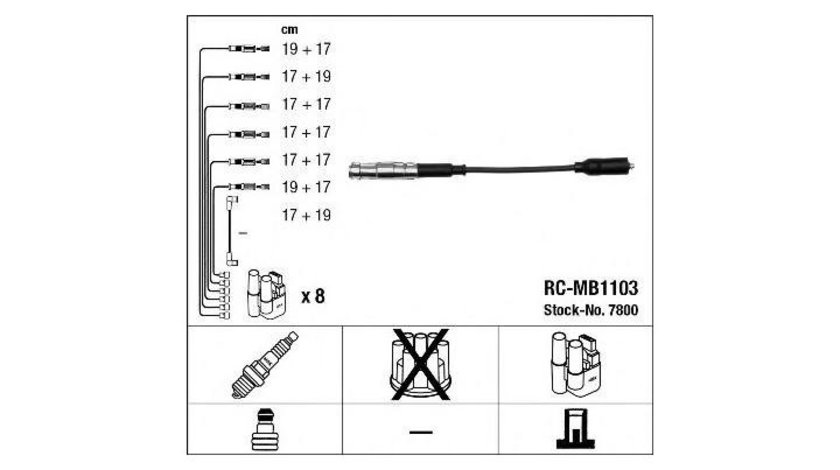 Set cablaj aprindere Mercedes C-CLASS (W203) 2000-2007 #2 0300891488