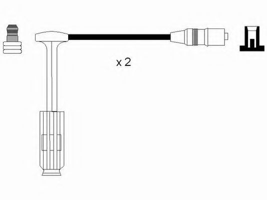 Set cablaj aprindere MERCEDES CLK (C208) (1997 - 2002) NGK 0757 piesa NOUA