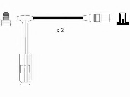 Set cablaj aprindere MERCEDES CLK (C208) (1997 - 2002) NGK 0757 piesa NOUA