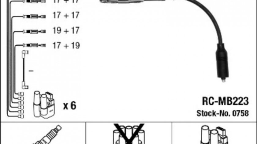 Set cablaj aprindere Mercedes CLK (C208) 1997-2002 #2 0300891442