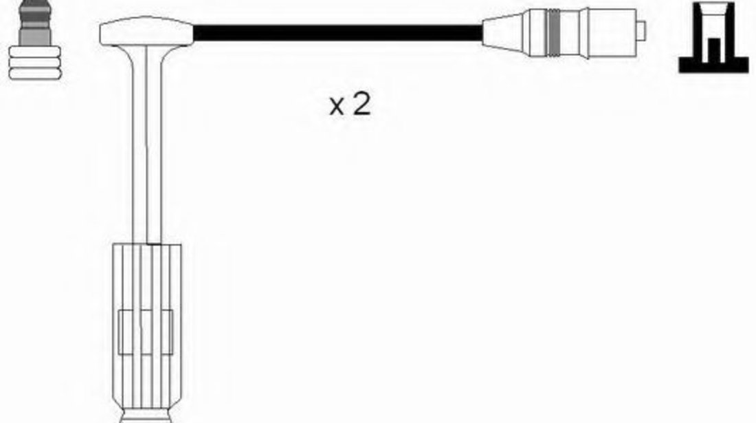 Set cablaj aprindere MERCEDES E-CLASS Combi (S210) (1996 - 2003) NGK 0757 piesa NOUA