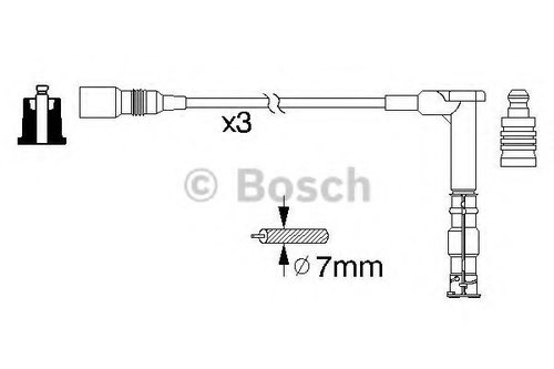 Set cablaj aprindere MERCEDES E-CLASS (W210) (1995 - 2003) BOSCH 0 986 356 316 piesa NOUA