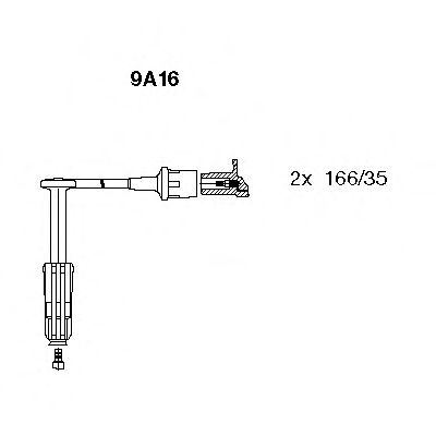 Set cablaj aprindere MERCEDES E-CLASS (W210) (1995 - 2003) BREMI 9A16 piesa NOUA