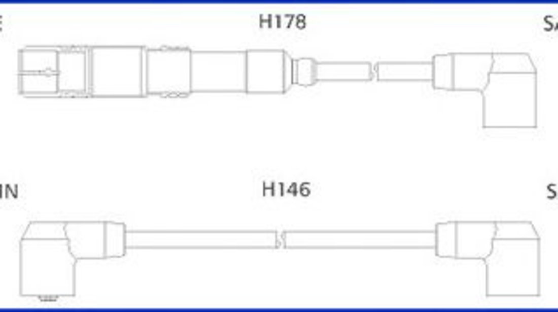 Set cablaj aprindere MERCEDES G-CLASS Cabrio (W463) (1989 - 2016) HITACHI 134755 piesa NOUA