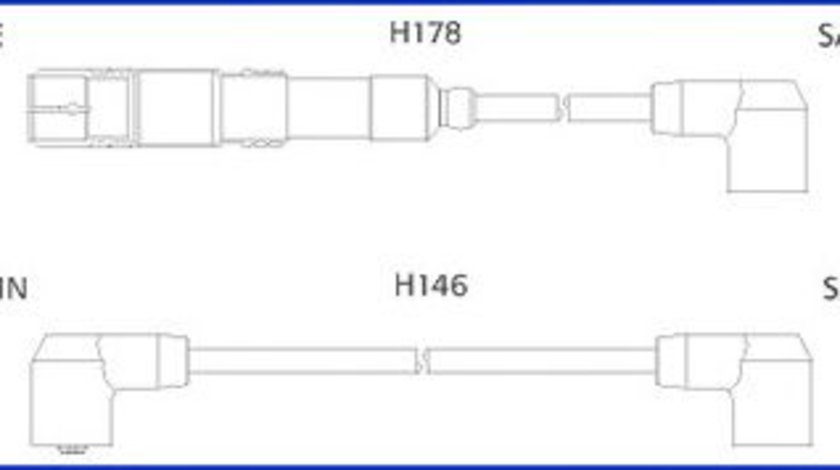 Set cablaj aprindere MERCEDES G-CLASS (W460) (1979 - 1993) HITACHI 134755 piesa NOUA