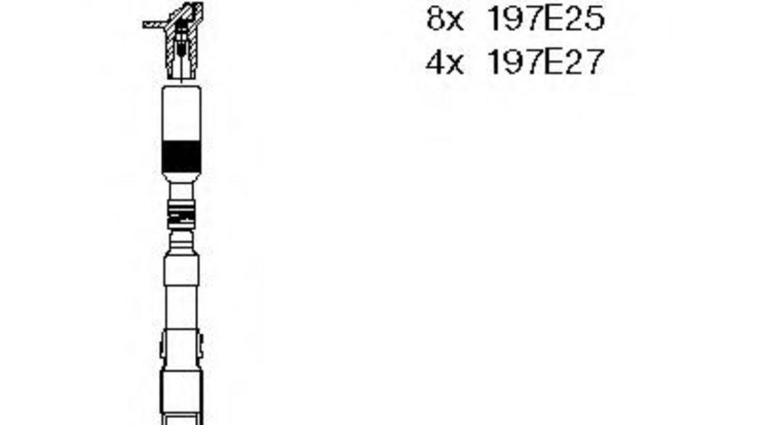 Set cablaj aprindere MERCEDES M-CLASS (W163) (1998 - 2005) BREMI 9A32 piesa NOUA