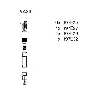 Set cablaj aprindere MERCEDES M-CLASS (W163) (1998 - 2005) BREMI 9A33 piesa NOUA