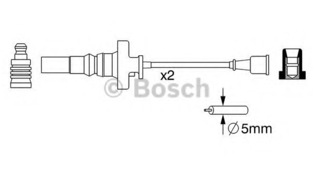 Set cablaj aprindere MITSUBISHI CARISMA limuzina (DA) (1996 - 2006) BOSCH 0 986 357 273 piesa NOUA