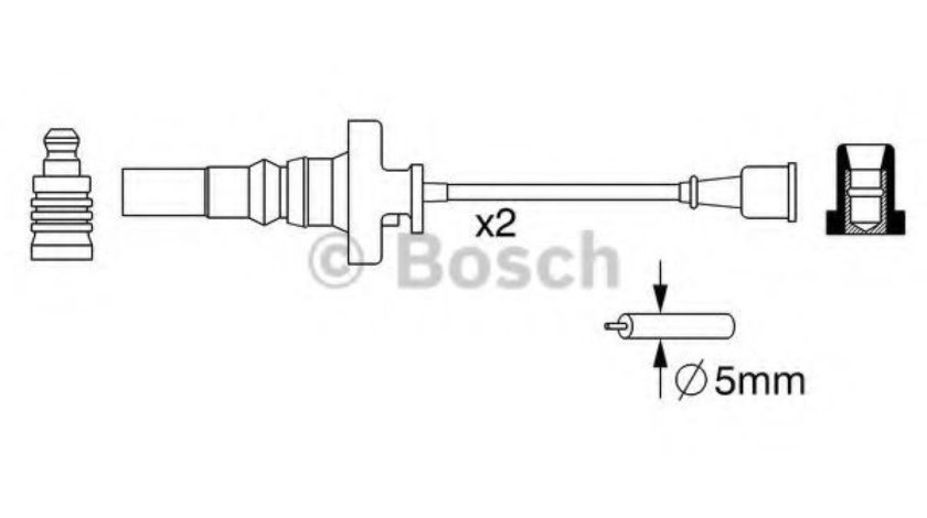 Set cablaj aprindere MITSUBISHI CARISMA limuzina (DA) (1996 - 2006) BOSCH 0 986 357 273 piesa NOUA