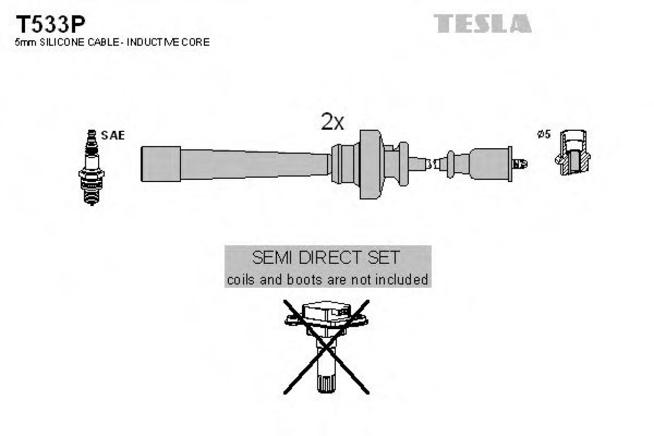 Set cablaj aprindere MITSUBISHI GRANDIS (NA) (2003 - 2016) TESLA T533P piesa NOUA