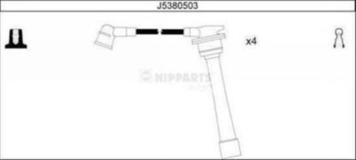 Set Cablaj Aprindere Nipparts Hyundai J5380503