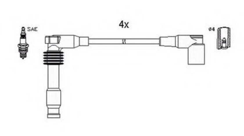 Set cablaj aprindere OPEL ANTARA (2006 - 2016) HITACHI 134759 piesa NOUA