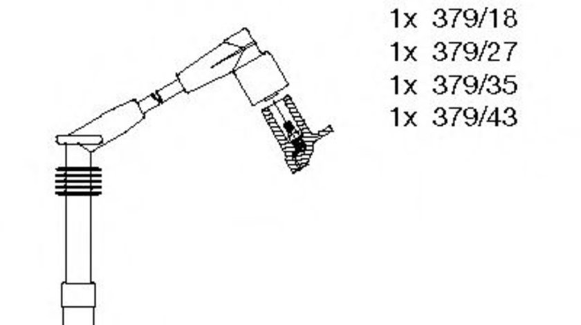 Set cablaj aprindere OPEL ASTRA F Combi (51, 52) (1991 - 1998) BREMI 300/678 piesa NOUA