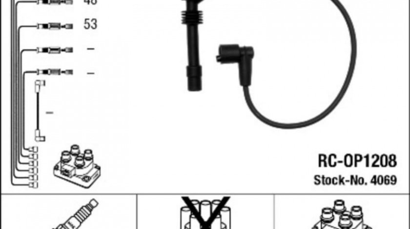 Set cablaj aprindere Opel CORSA B (73_, 78_, 79_) 1993-2002 #2 0300890725