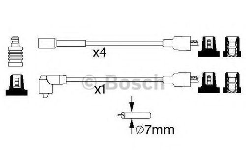 Set cablaj aprindere OPEL FRONTERA A (5_MWL4) (1992 - 1998) BOSCH 0 986 356 864 piesa NOUA