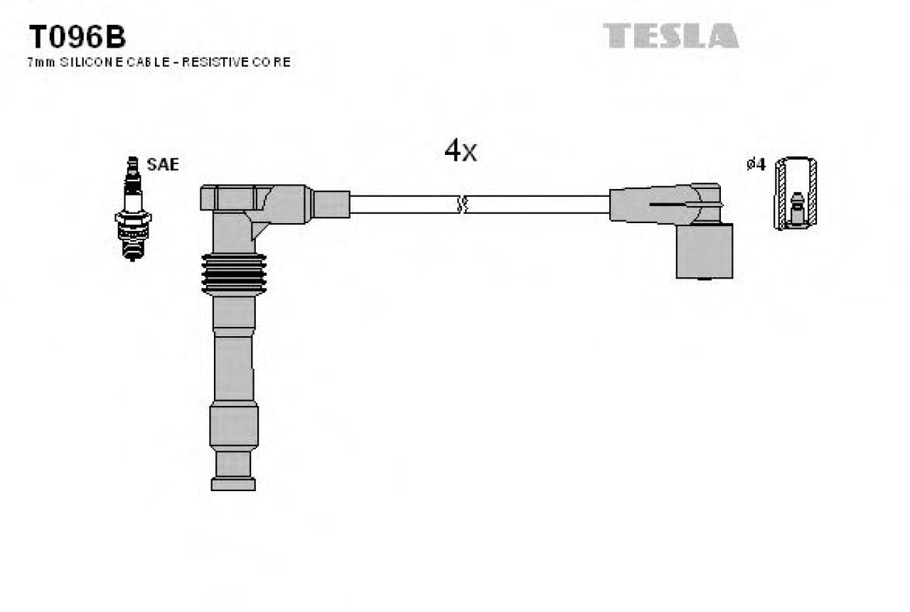 Set cablaj aprindere OPEL VECTRA B (36) (1995 - 2002) TESLA T096B piesa NOUA