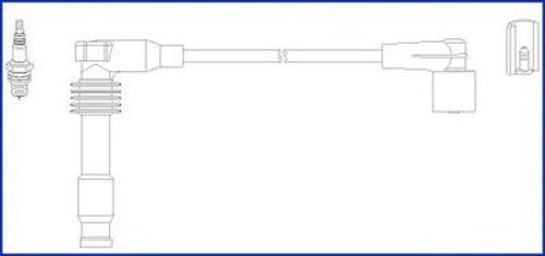 Set cablaj aprindere OPEL VECTRA B Hatchback (38) (1995 - 2003) HITACHI 134812 piesa NOUA