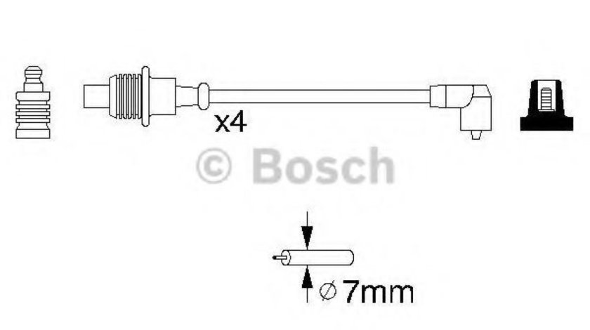 Set cablaj aprindere PEUGEOT 306 (7B, N3, N5) (1993 - 2003) BOSCH 0 986 356 854 piesa NOUA