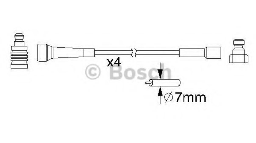 Set cablaj aprindere RENAULT ESPACE III (JE0) (1996 - 2002) BOSCH 0 986 357 210 piesa NOUA