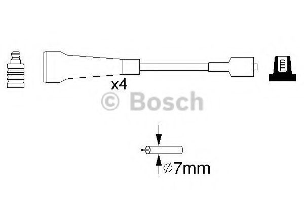 Set cablaj aprindere RENAULT ESPACE III (JE0) (1996 - 2002) BOSCH 0 986 356 967 piesa NOUA