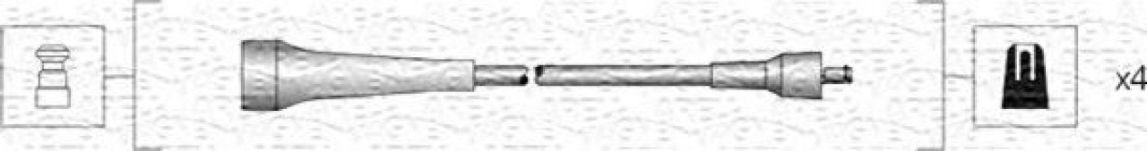 Set cablaj aprindere RENAULT ESPACE III (JE0) (1996 - 2002) MAGNETI MARELLI 941318111263 piesa NOUA