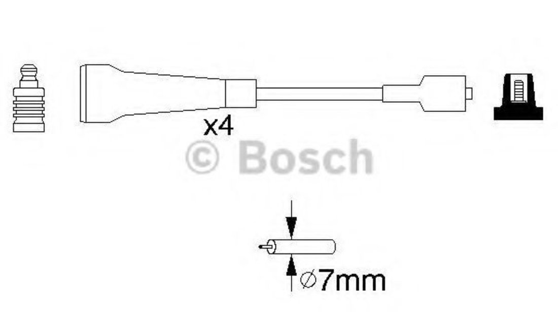 Set cablaj aprindere RENAULT LAGUNA I (B56, 556) (1993 - 2001) BOSCH 0 986 356 967 piesa NOUA