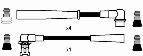 Set cablaj aprindere RENAULT MEGANE I (BA0/1) (1995 - 2004) NGK 7368 piesa NOUA