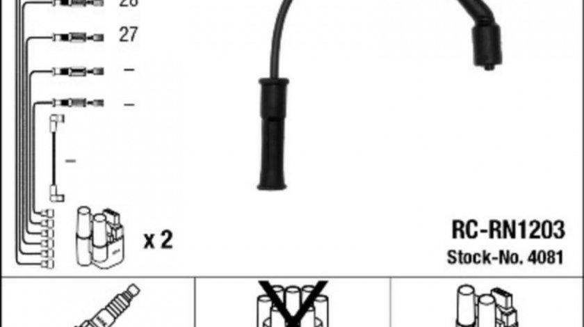 Set cablaj aprindere Renault MEGANE I (BA0/1_) 1995-2004 #2 0300891094